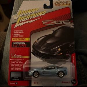 Johnny Lightning Z06 Die-Cast Car in Blue